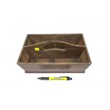 Small wood flatware carrier