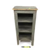 Small primitive 3-shelf cabinet,