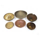 Lot, primitive wood bowls