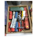 Lot, train cars, some tin, some Lionel, some