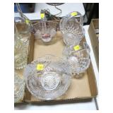Lot, 4 wedding baskets: 3-7", 1-8" H
