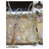 Lot, 10 wedding baskets: 10" to 11 1/2" H