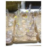 Lot, 8 wedding baskets: 8" to 10" H