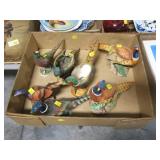 Lot, 7 pheasant figures