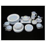 Lot, 2 boxes Wedgwood embossed Queensware
