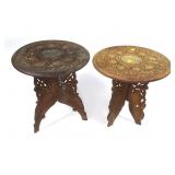 Lot, decorative wood platters and screen