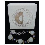 Carole Meltzer Spirit and Style 9" jade, pearl
