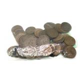 Lot of British half cents, 90 pcs.
