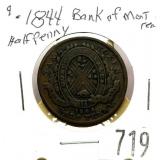 1844 Canadian bank token