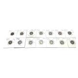 x14- Barber dimes, mixed dates, -x14 dimes,