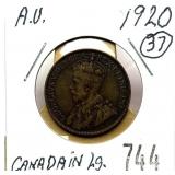1920 Canadian large cent