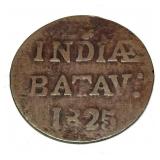 1825 Netherlands half stuiver