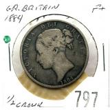 1884 British half crown