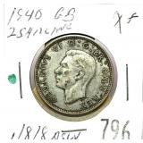 1940 British 2 shillings