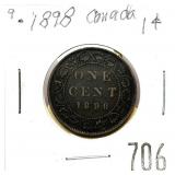 1898 Canadian large cent