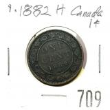 1882 H Canadian large cent