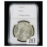 1898-O Morgan dollar, gem BU