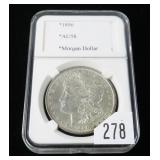 1896 Morgan dollar, AU
