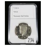 1988-S Kennedy half dollar, Proof