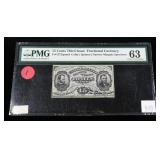$.15 Fractional currency note
