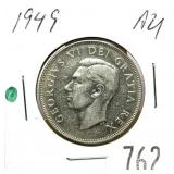 1949 Canadian half dollar