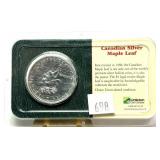 1999 1 oz. .999 silver Maple Leaf