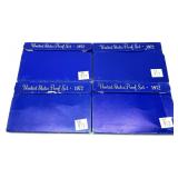 x4- 1972 Proof sets, -x4 sets, Sold by the piece,