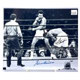 Muhammad Ali/Joe Frazier 8x10 photo with signature