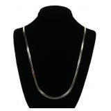 Sterling silver 24" serpentine chain, 5.1 grams