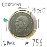 1975 German 2 marks