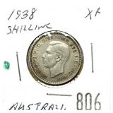 1938 Australian 1 shilling