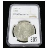 1902-S Morgan dollar, NGC slab certified AU-55