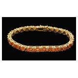Suzanne Somers 7" sterling silver gold wash