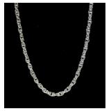 Sterling silver 22" rope chain, new, 3.7 grams