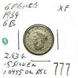 1939 English 6 pence