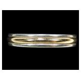 Sterling silver and 14K gold filled band ring,