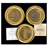 3- Frederic Remington bronze plates, Limited