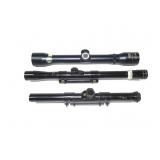 Lot, three assorted scope: 3x 32mm, vintage Savage