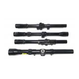 Lot, four assorted .22 scopes
