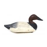 Vintage canvasback wooden decoy