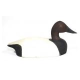 Canvasback wooden decoy