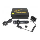 Laser scope, laser sight with rings and mount