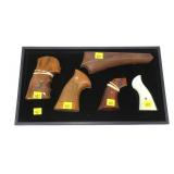 Lot 5 pairs of grips: Smith & Wesson, Ruger and