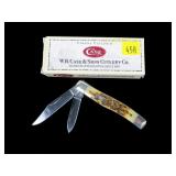 Case XX folding knife, 3.5" stag handle, as new