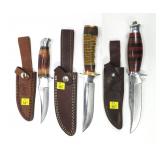 3- Chipaway Cutlery hunting knives with sheaths