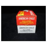 2- Boxes of American Eagle 9mm Luger 124-grain