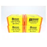 4- Boxes of Berger Bullets Match Grad 6mm