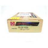 Box of Hornady .30-30 WIN 160-grain FTX cartridges