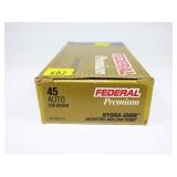 Box of Federal Premium .45 Auto 230-grain
