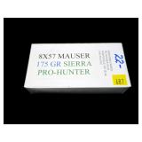 Box of 8 x 57 Mauser 175-grain Sierra Pro-Hunter